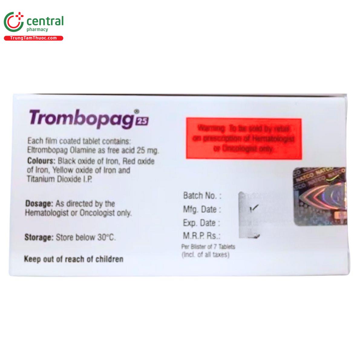 trombopag 25mg 4 K4304