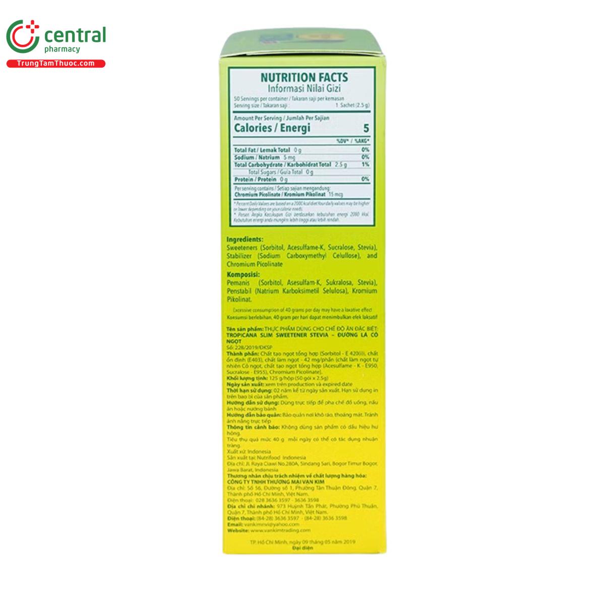 tropicana slim stevia sweetener 1 R7326