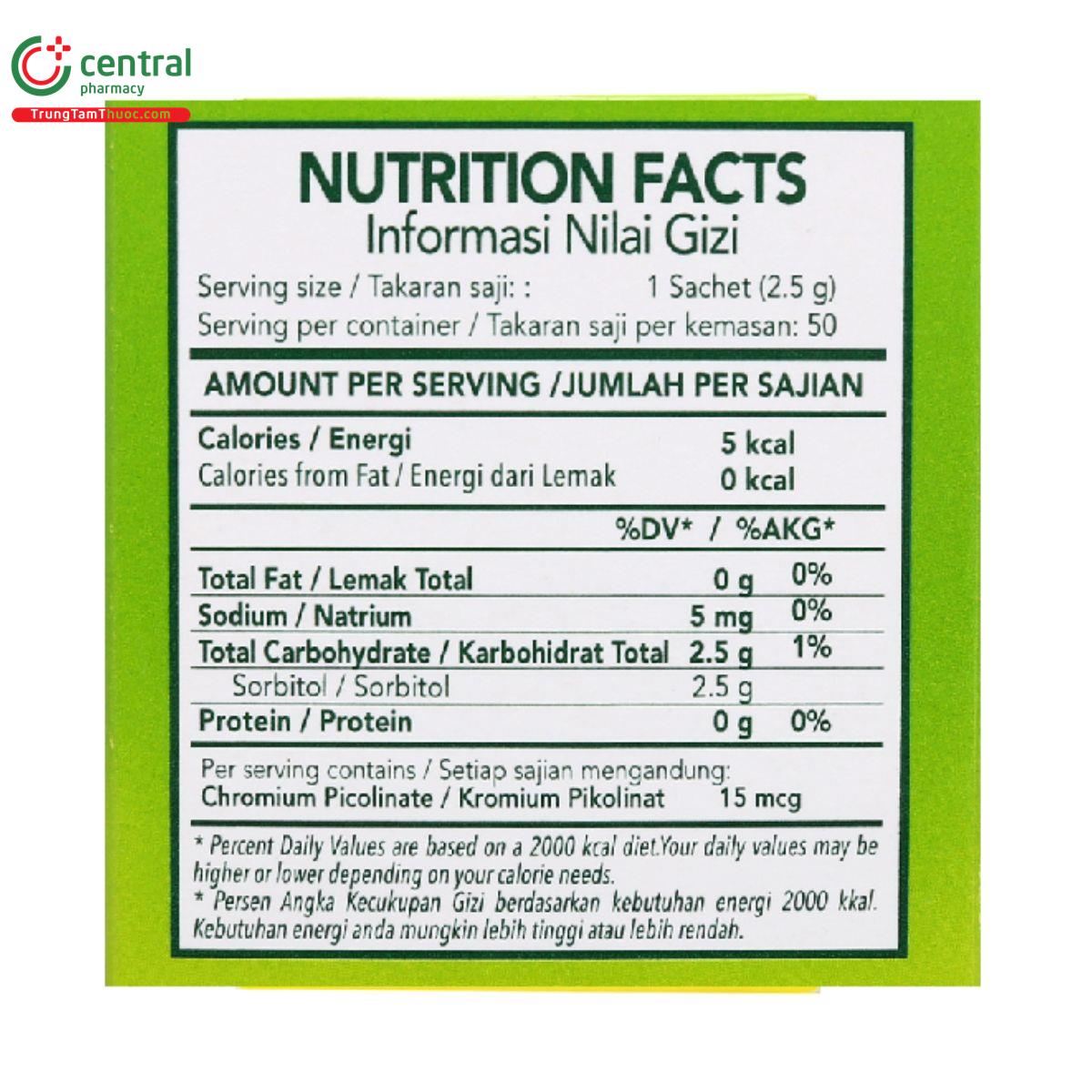 tropicana slim stevia sweetener 2 C0053