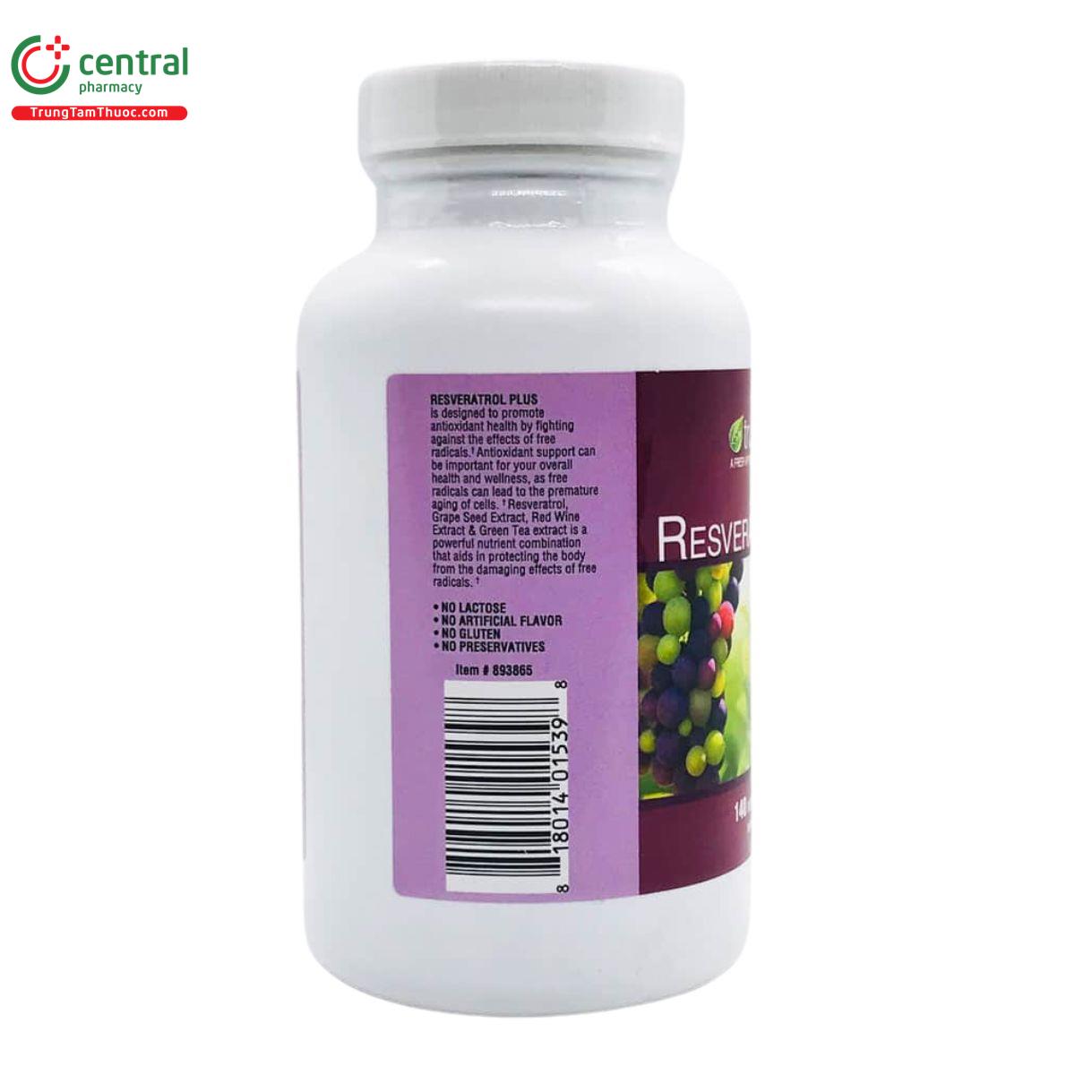 trunature resveratrol plus 5 J4665