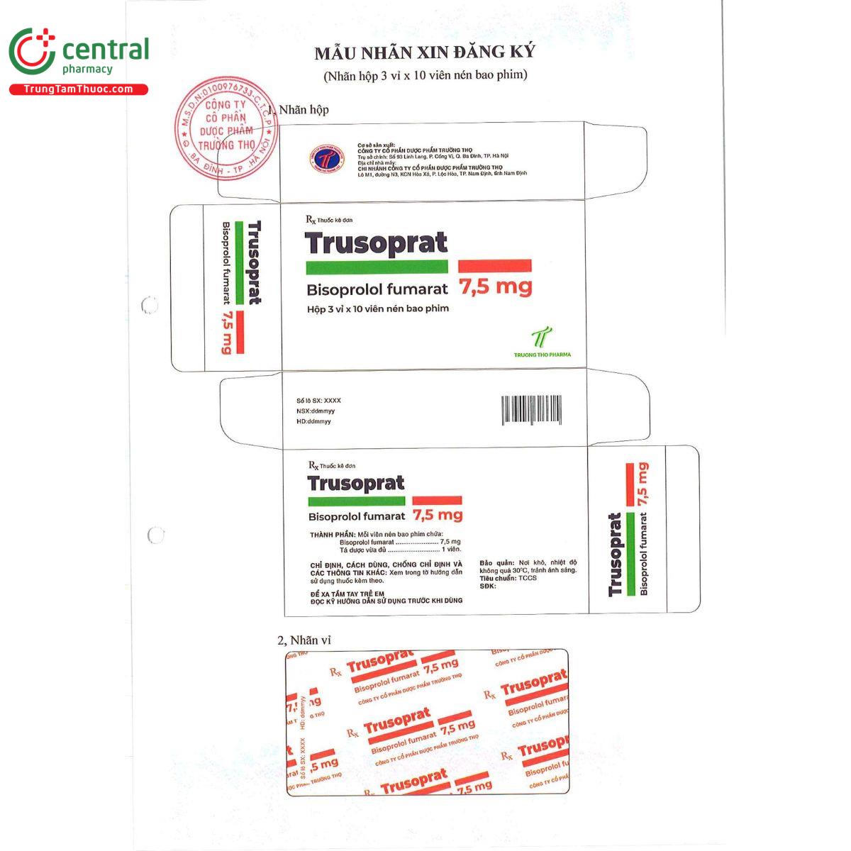 trusoprat 75mg 2 A0226