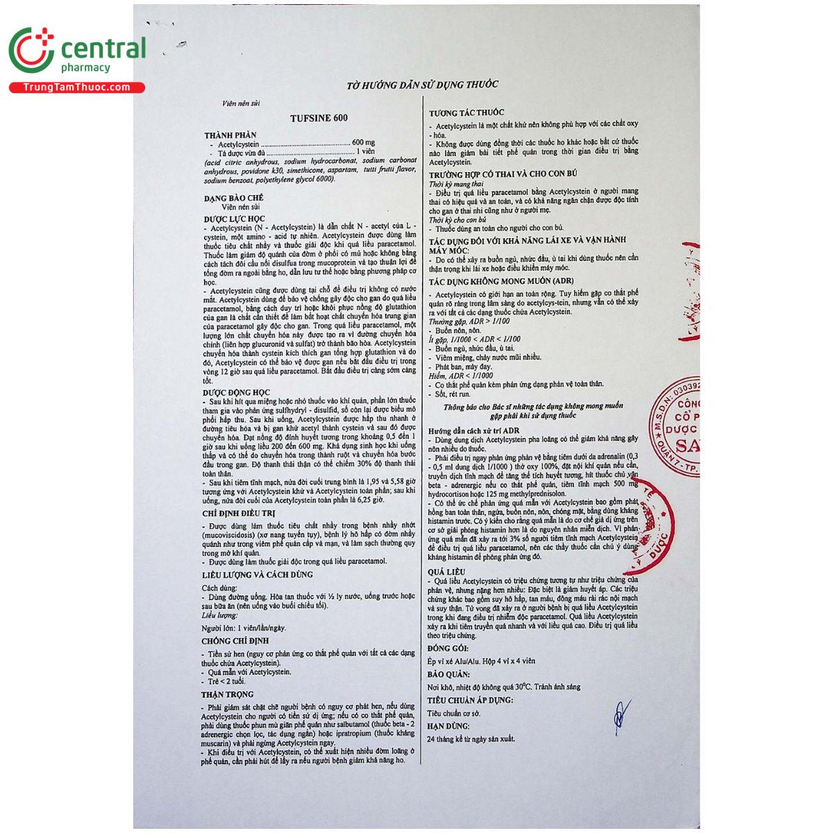 tufsine 600mg 3 F2581 tufsine 600mg 3 F2581