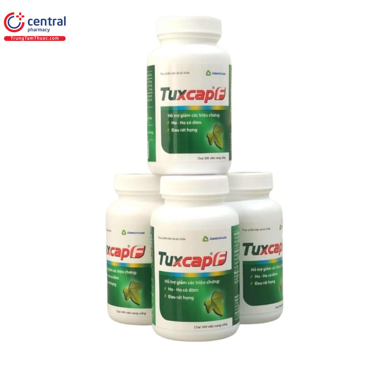 Thuốc Tuxcap F - Giúp ngừa ho, giảm đau họng đồng thời giúp loãng đờm