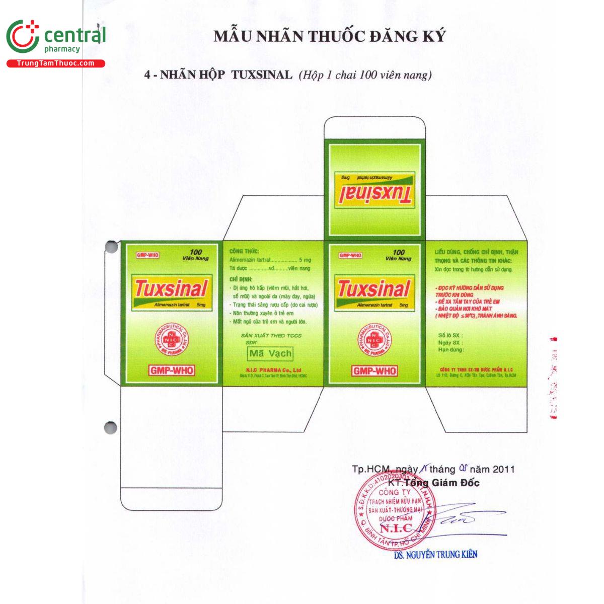 tuxsinal 5mg 6 E1812 tuxsinal 5mg 6 E1812