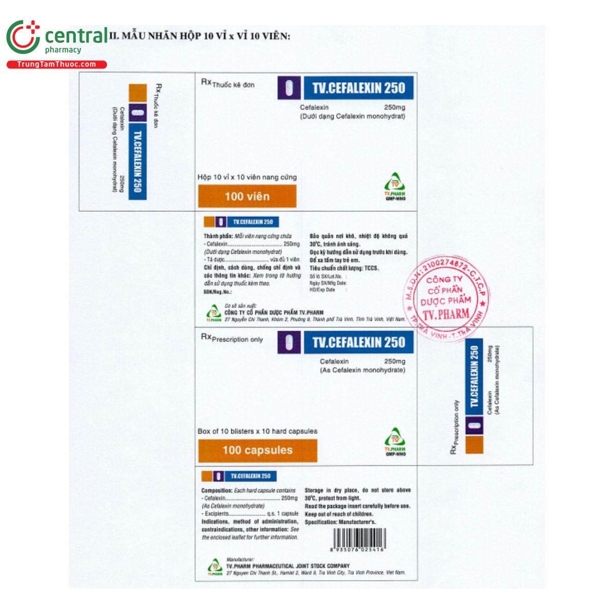 tv cefalexin 250mg 7 T7661 tv cefalexin 250mg 7 T7661
