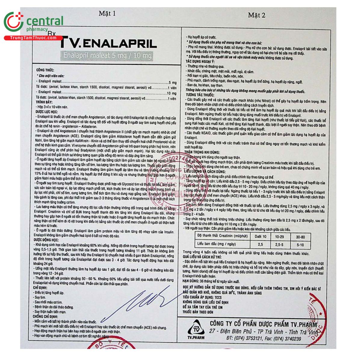 tv enalapril 1 E1101 tv enalapril 1 E1101