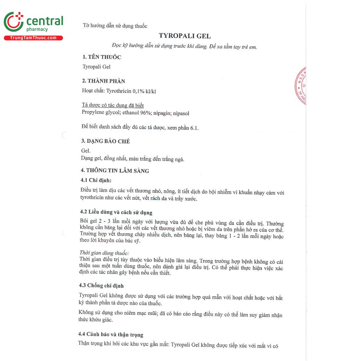 tyropali gel 0 1 1 R7813