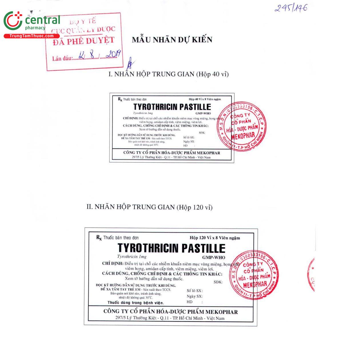 tyrothricin pastille 1mg 2 G2342 tyrothricin pastille 1mg 2 G2342