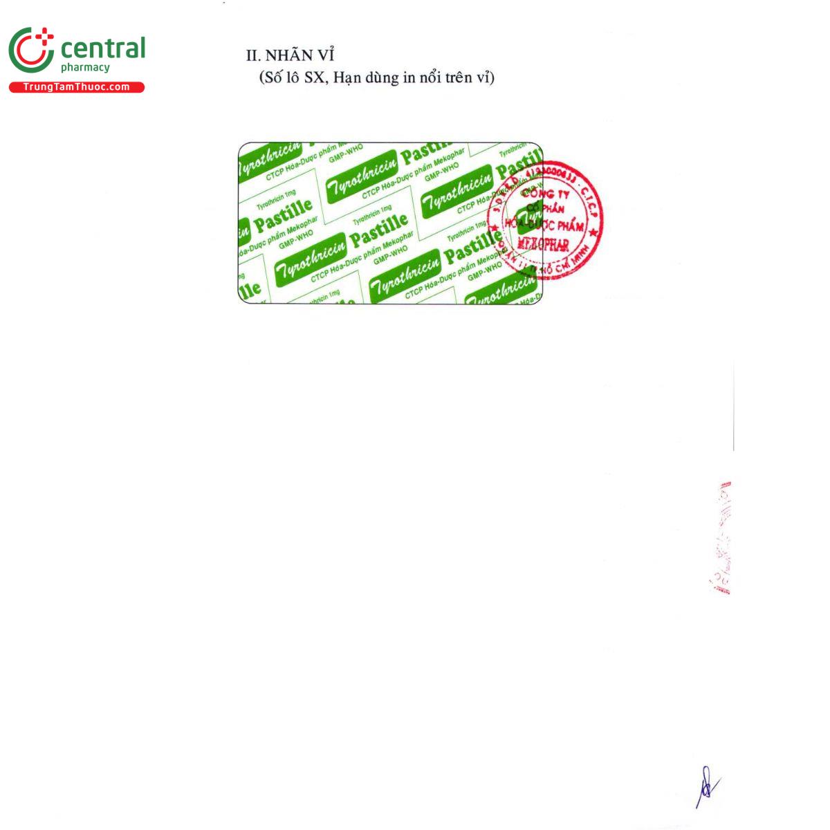 tyrothricin pastille 1mg 3 H3174 tyrothricin pastille 1mg 3 H3174