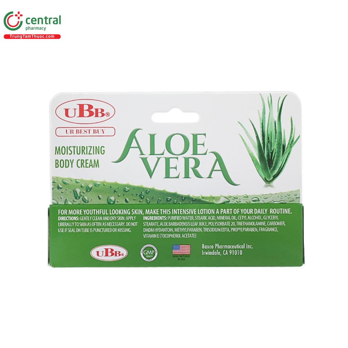 ubb aloe vera moisturizing body cream 5 P6522