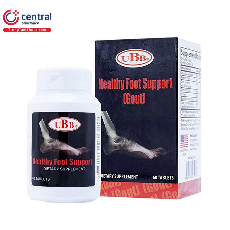 [CHÍNH HÃNG] Thuốc UBB Healthy Foot Support (Gout) giảm đau do gút