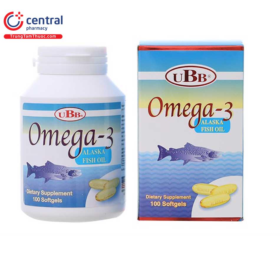 Thuốc UBB Omega3 (Hộp 100 viên) tác dụng, giá bán