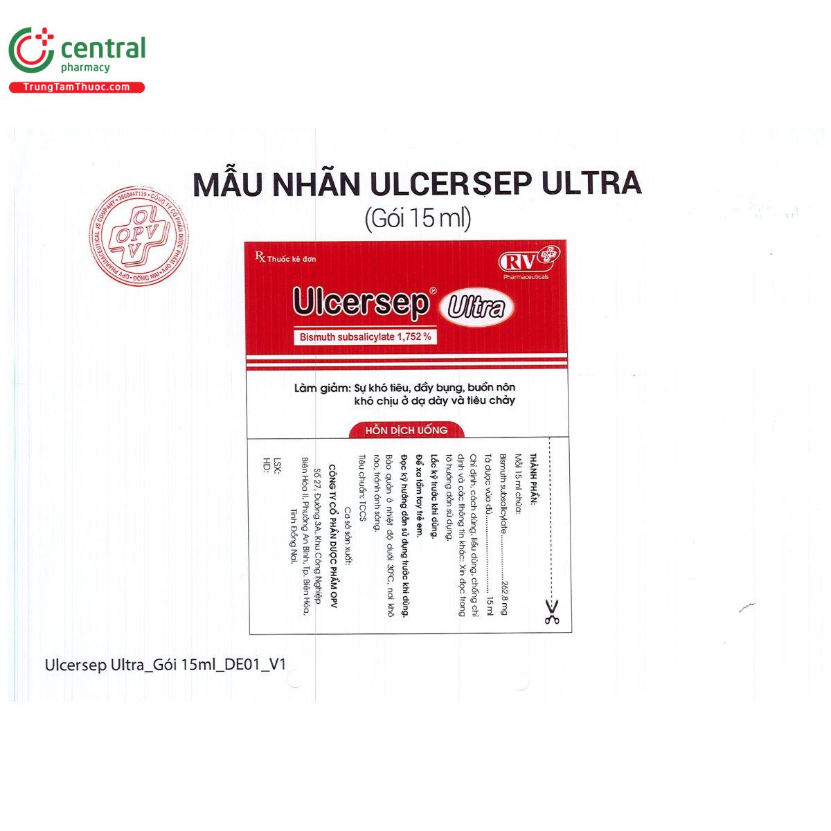 ulcersep ultra 262 8mg 1 L4168