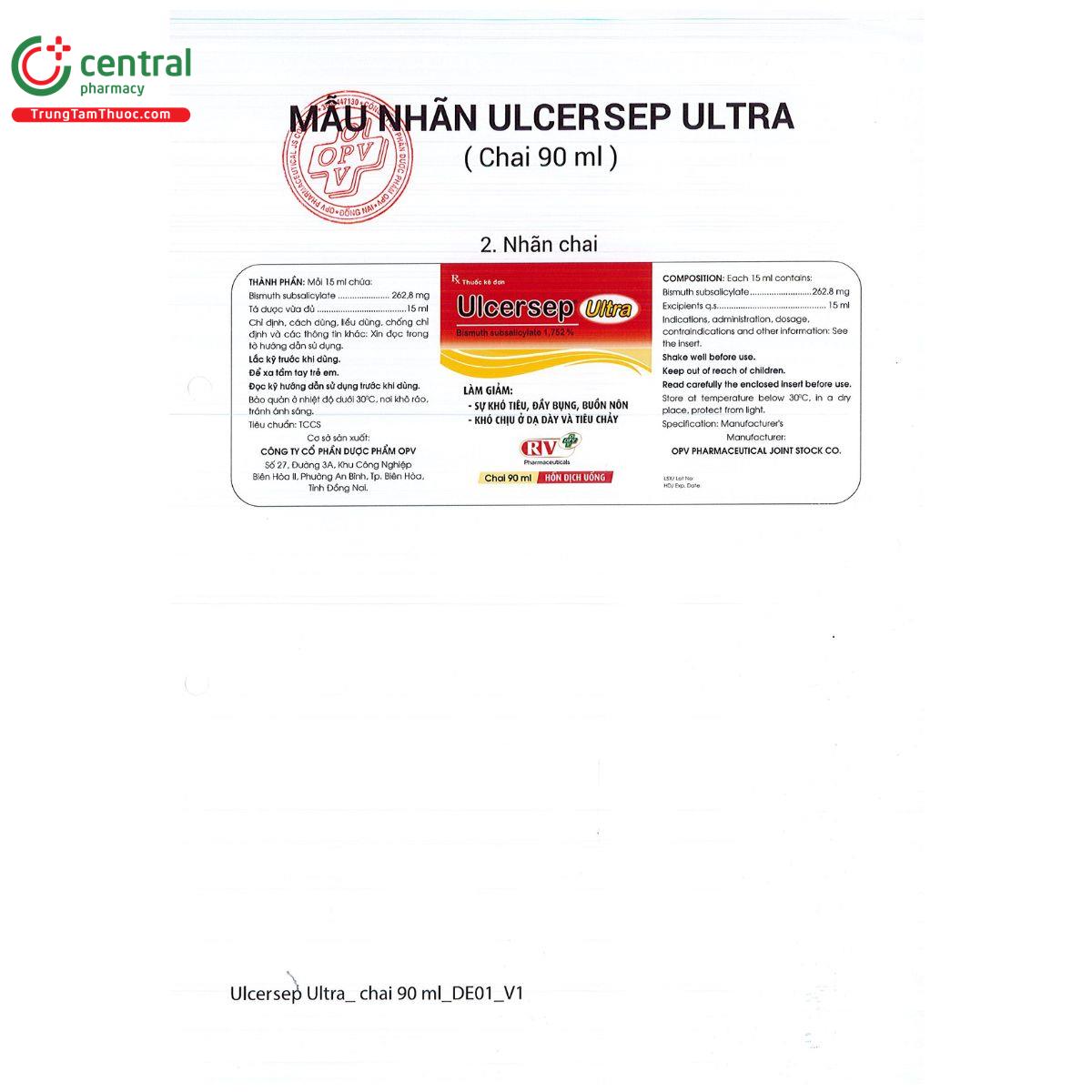 ulcersep ultra 262 8mg 5 Q6465