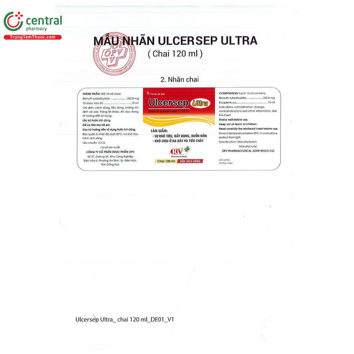 ulcersep ultra 262 8mg 7 Q6127