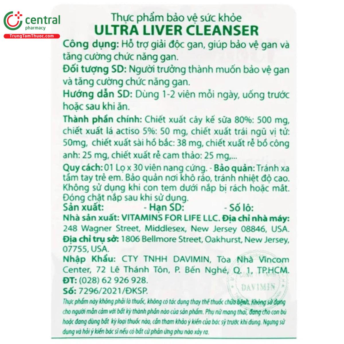 ultra liver cleanser 7 F2033