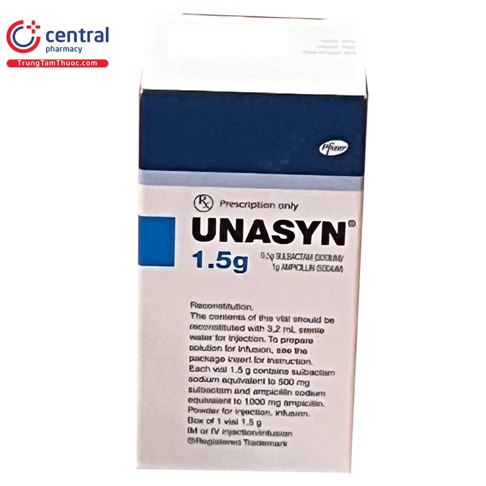 [CHÍNH HÃNG] Thuốc Unasyn 1.5g trị nhiễm khuẩn chỉ định