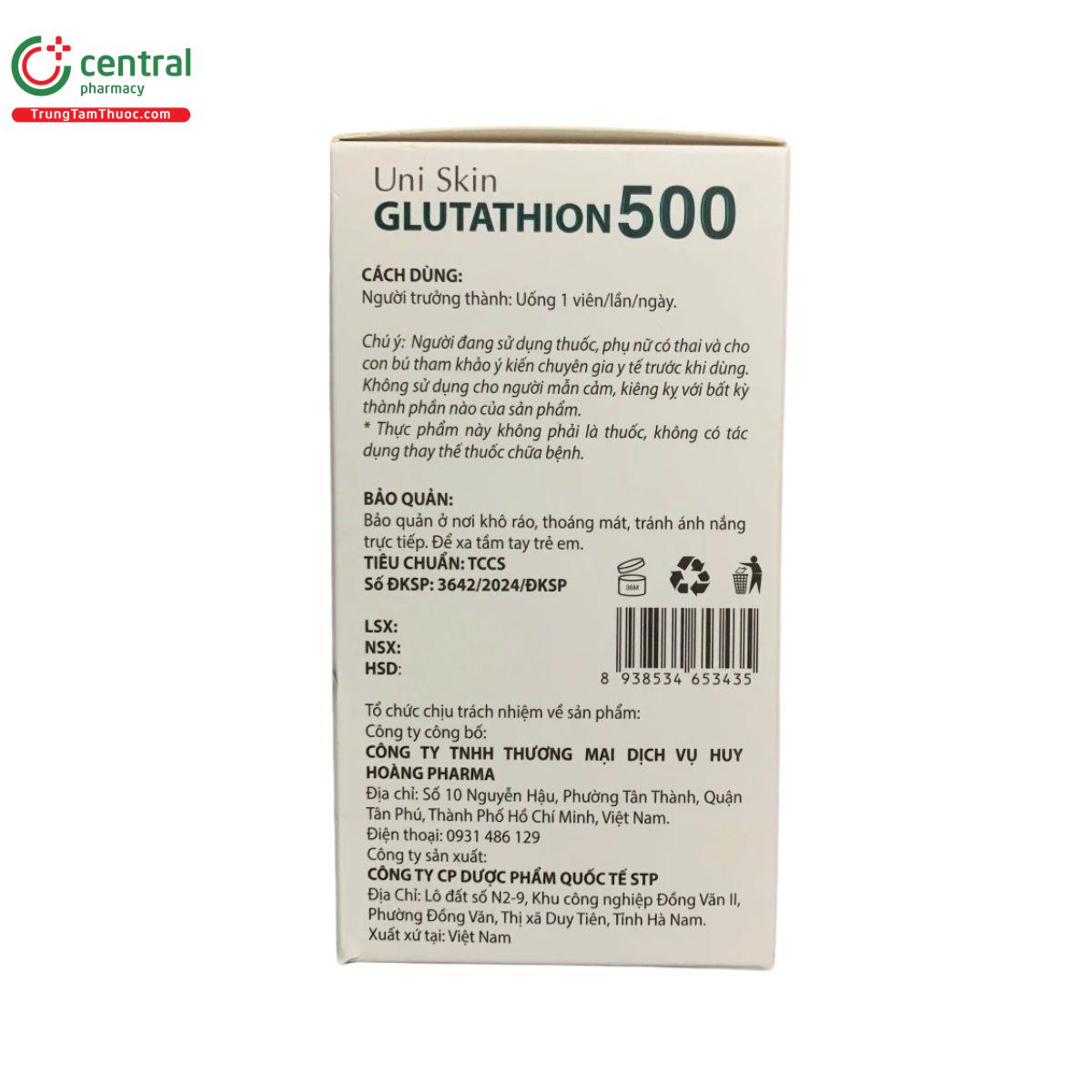 uni skin glutathion 500 5 V8037