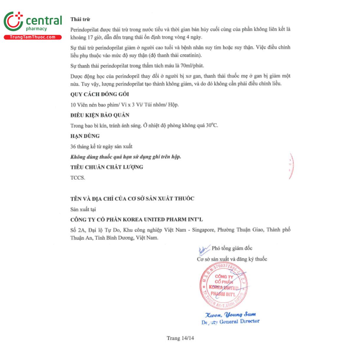 uniperiance 5mg 15 K4584