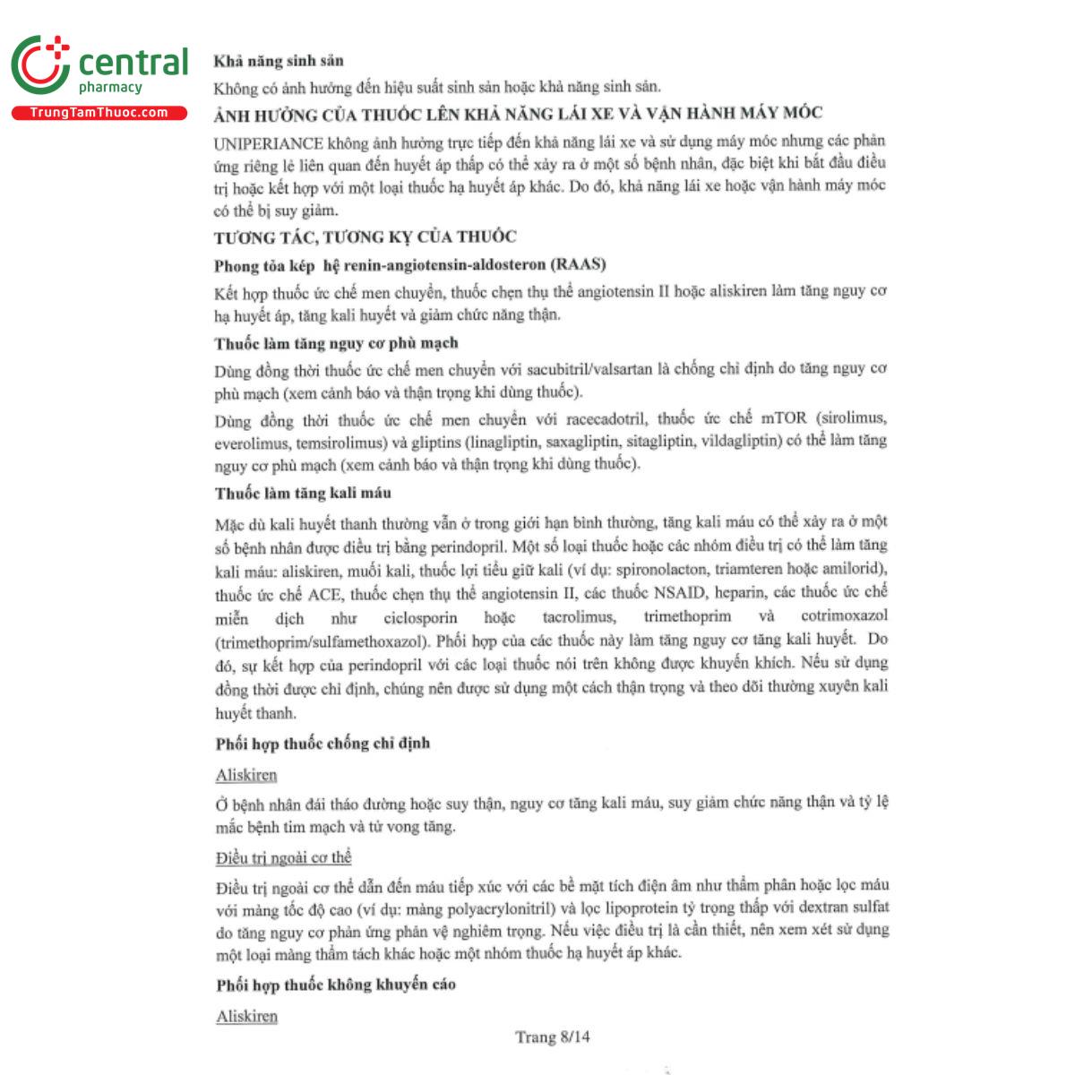 uniperiance 5mg 9 B0548