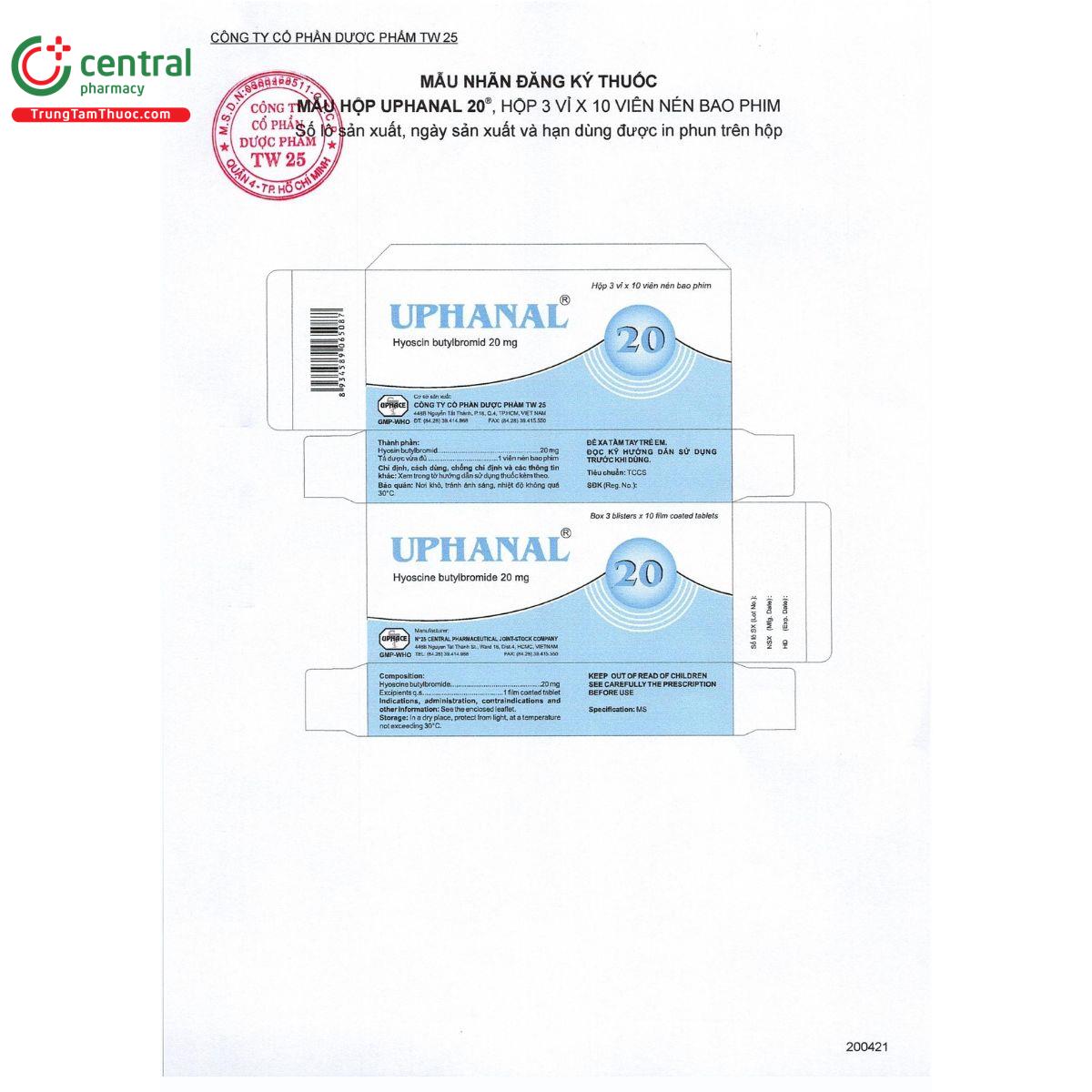 uphanal 20mg R7112