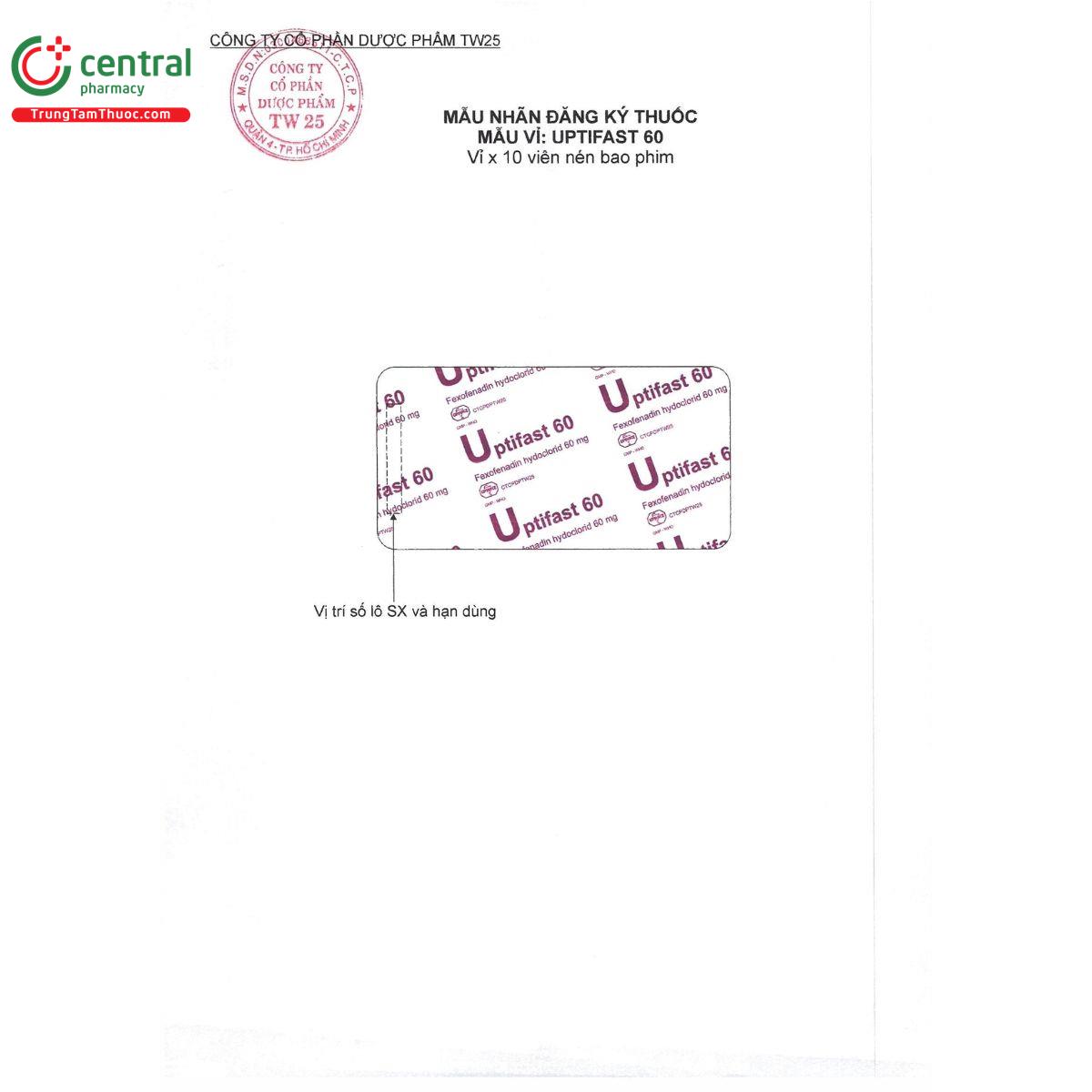uptifast 60mg 3 U8682