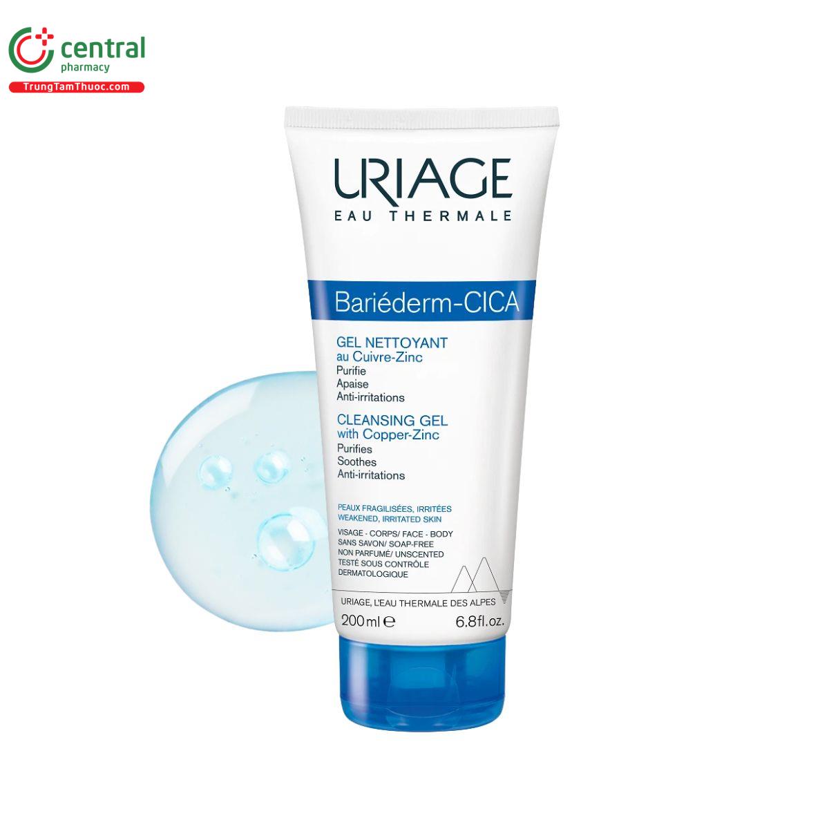 uriage bariederm cica gel nettoyant 2 H3215 uriage bariederm cica gel nettoyant 2 H3215