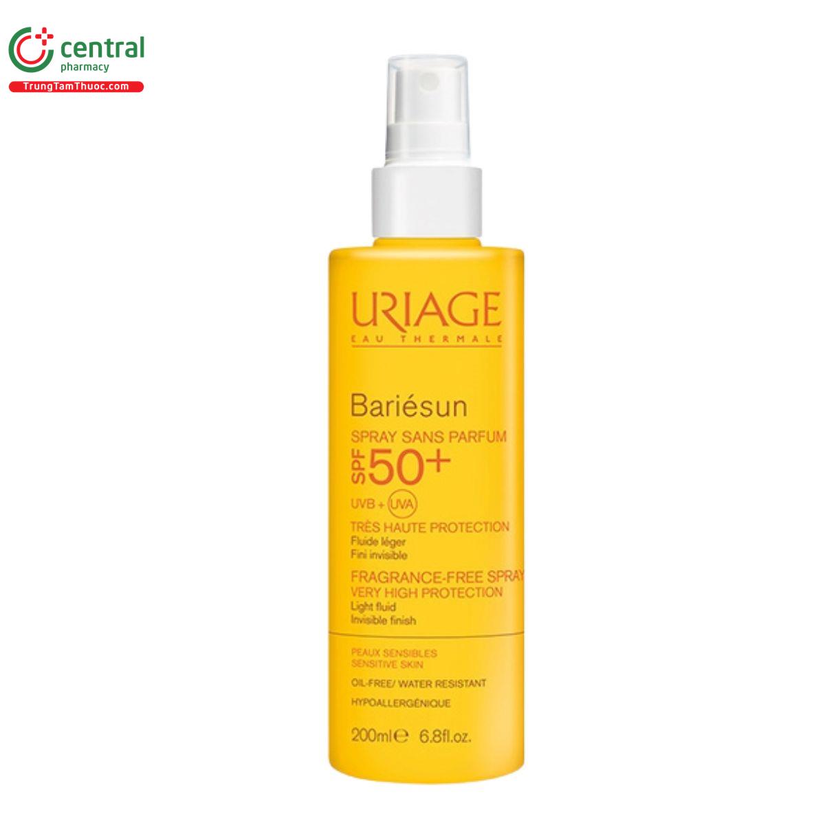 uriage bariesun spray sans parfum spf 50 3 E1162 uriage bariesun spray sans parfum spf 50 3 E1162