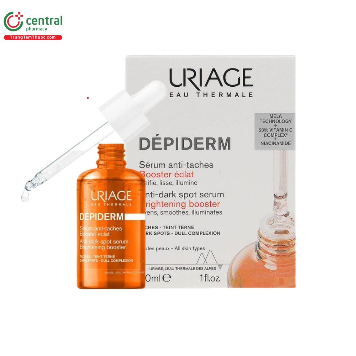 uriage depiderm anti dark spot serum brightening booster 1 P6580 uriage depiderm anti dark spot serum brightening booster 1 P6580