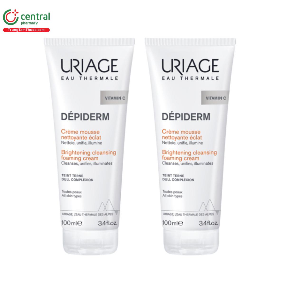 uriage depiderm mousse nettoyante eclat 1 E1474 uriage depiderm mousse nettoyante eclat 1 E1474