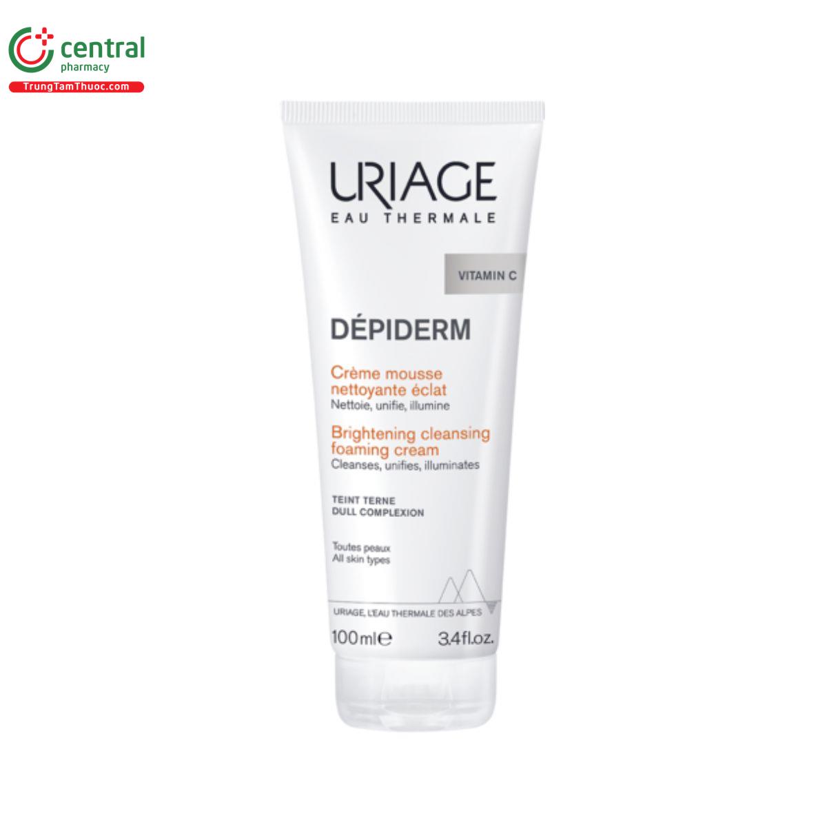 uriage depiderm mousse nettoyante eclat 3 D1462 uriage depiderm mousse nettoyante eclat 3 D1462