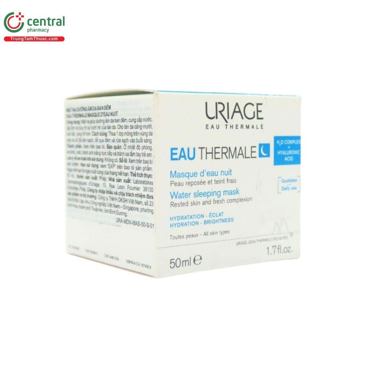 uriage eau thermale masque d eau nuit 4 L4220