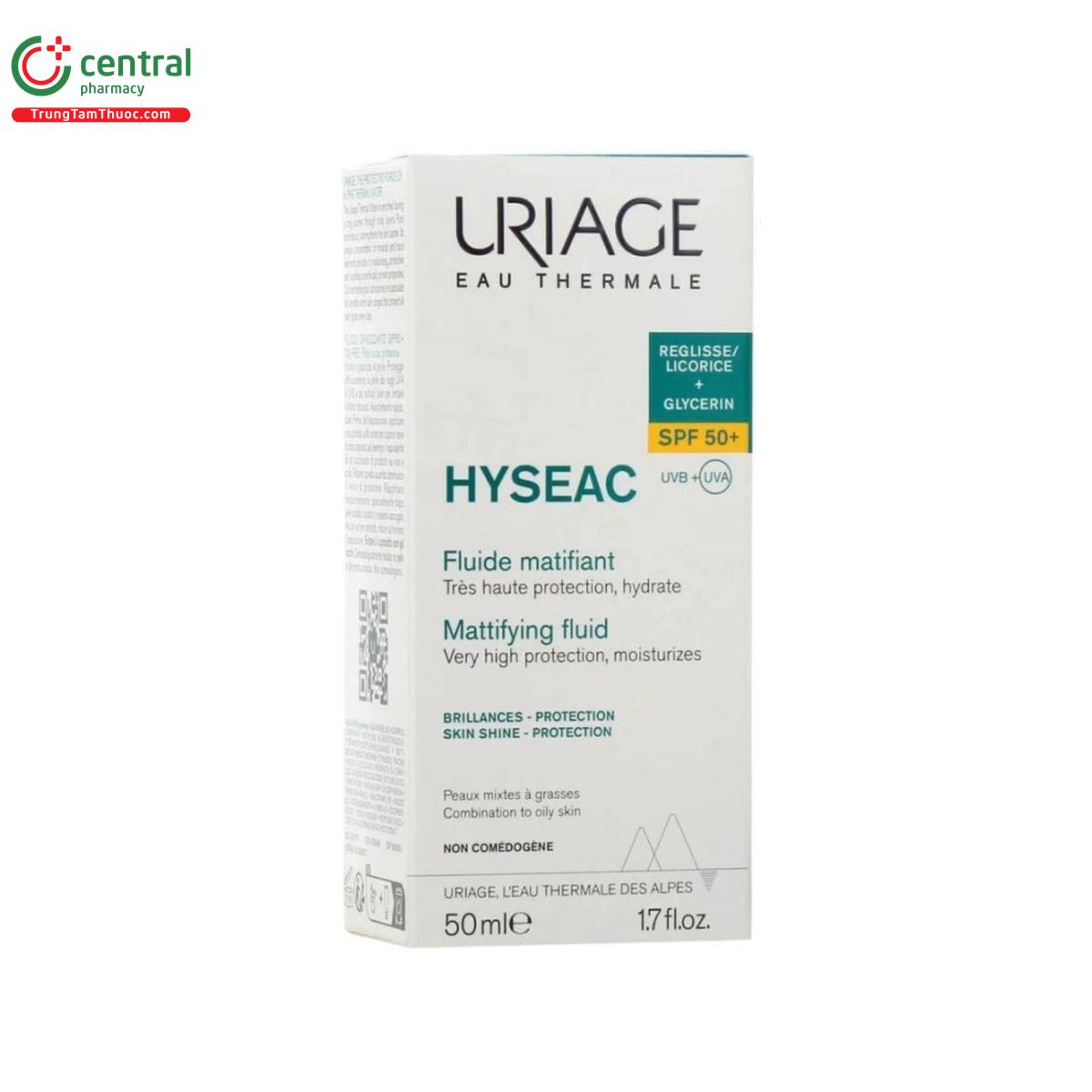 uriage hyseac spf50 uvb uva fluide 2 C1080