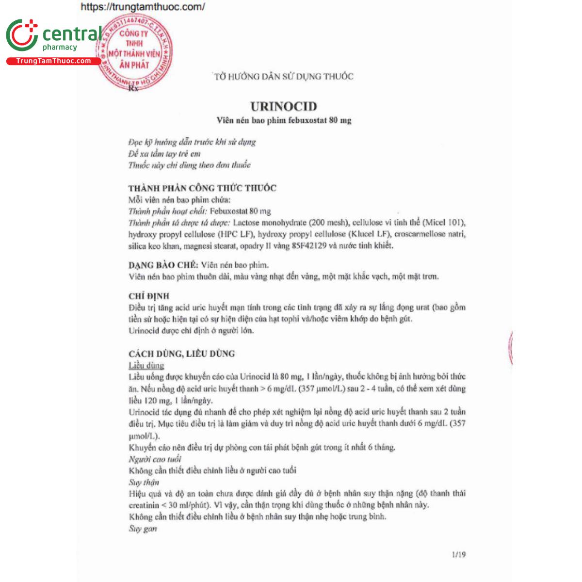 urinocid 80mg 3 N5402