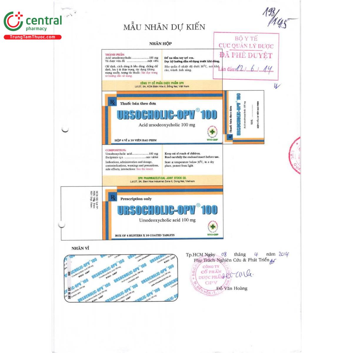 ursocholic opv 100 4 Q6145