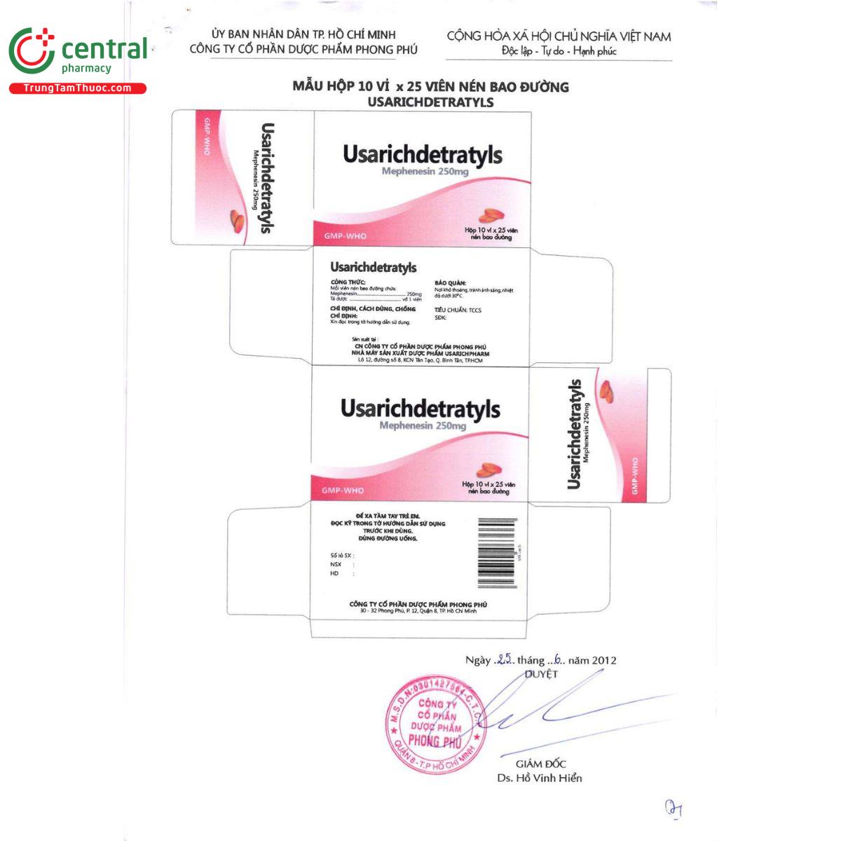 usarichdetratyls 250mg 5 O5434 usarichdetratyls 250mg 5 O5434