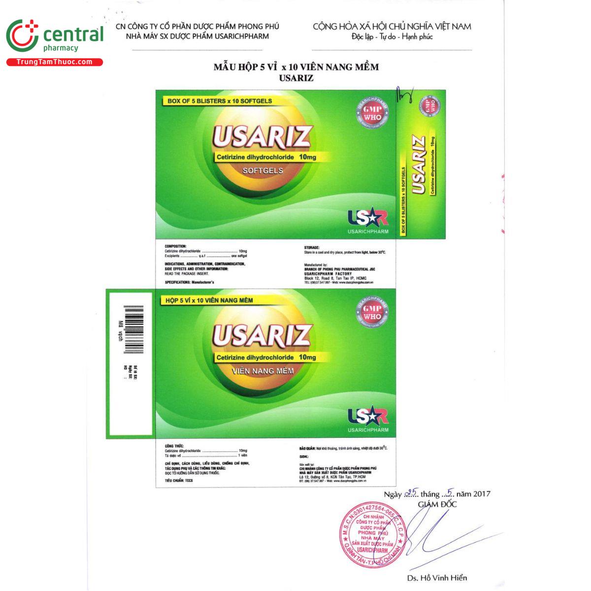 usariz 10mg 5 M4637 usariz 10mg 5 M4637