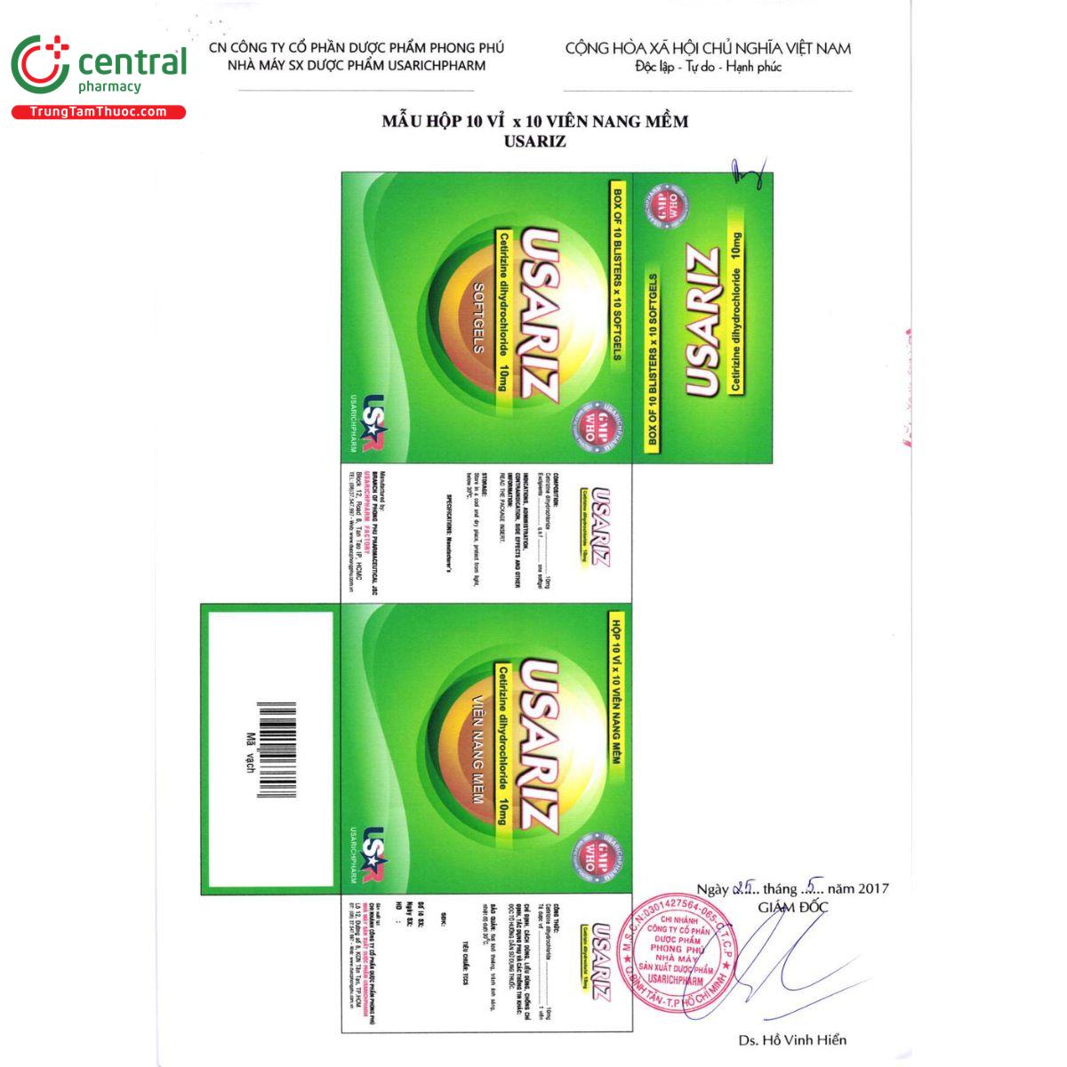 usariz 10mg 6 V8370 usariz 10mg 6 V8370