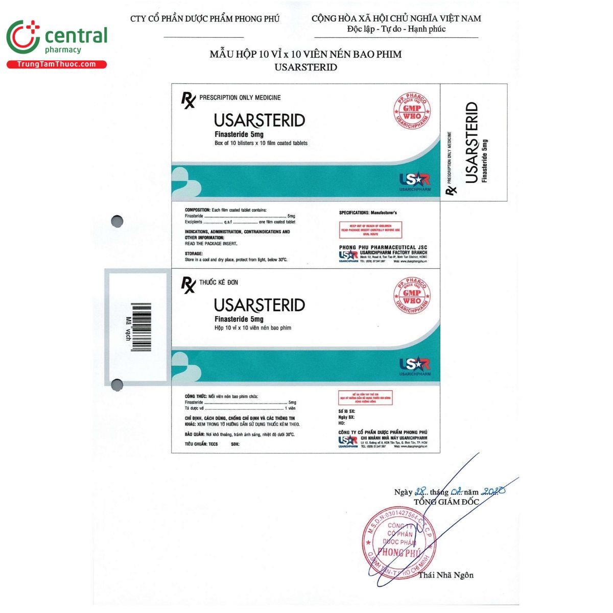 usarsterid 5mg 2 P6072