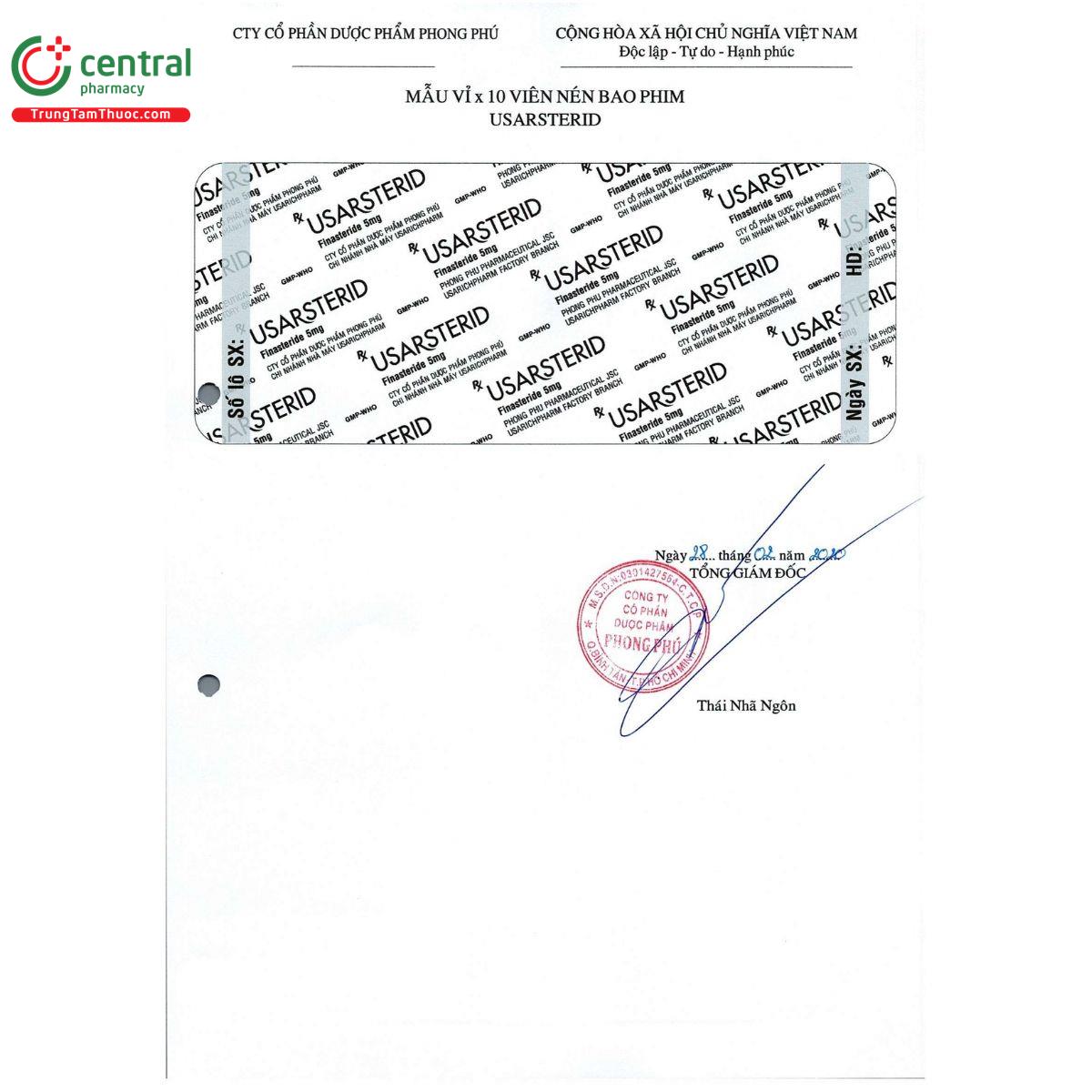 usarsterid 5mg 3 I3505