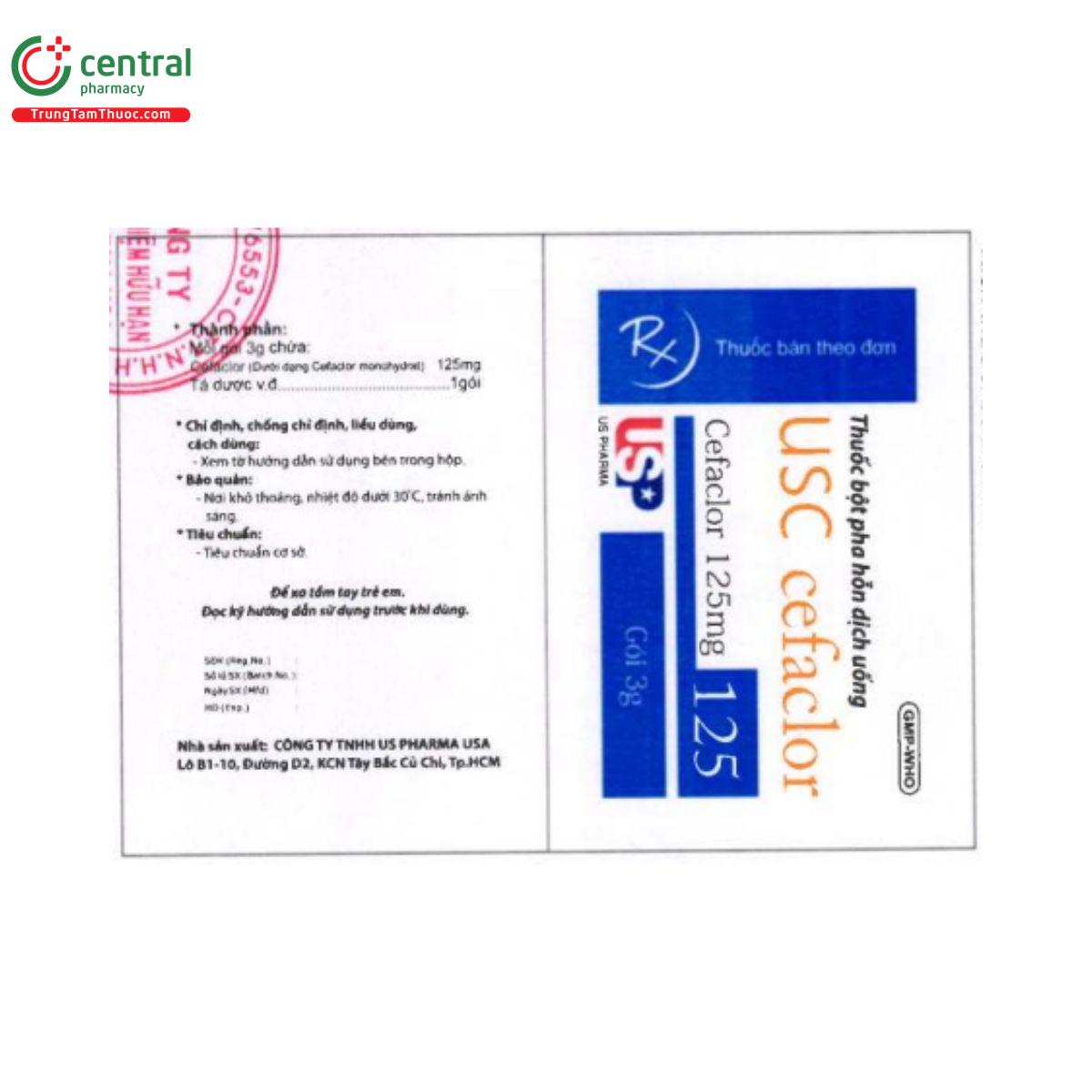 usc cefaclor 125 3 R7404 usc cefaclor 125 3 R7404