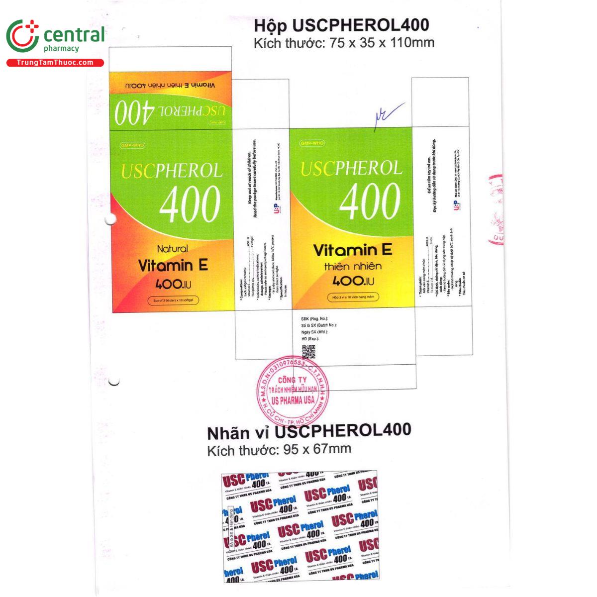 uscpherol 400 thuoc 3 G2500 uscpherol 400 thuoc 3 G2500
