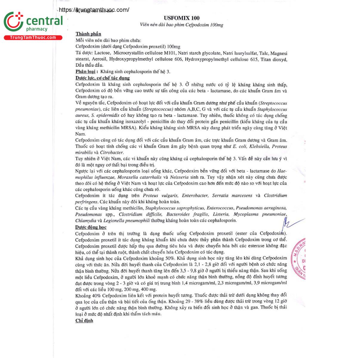 usfomix 100 mg 5 Q6726 usfomix 100 mg 5 Q6726