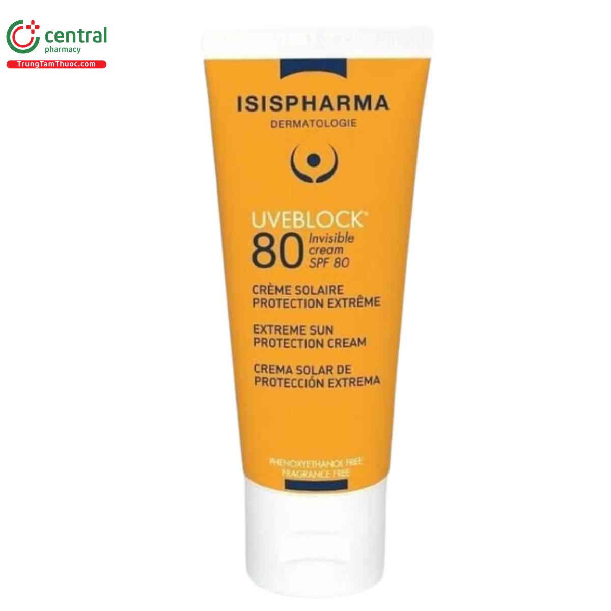 Uveblock 80 Invisible Cream SPF 80 - kem chống nắng hiệu quả cao