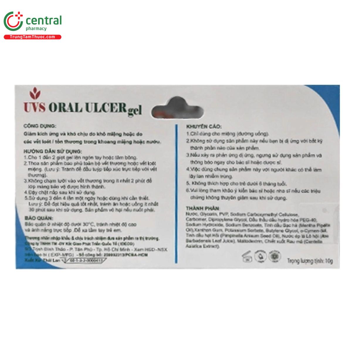 uvs oral ulcer gel 3 L4762
