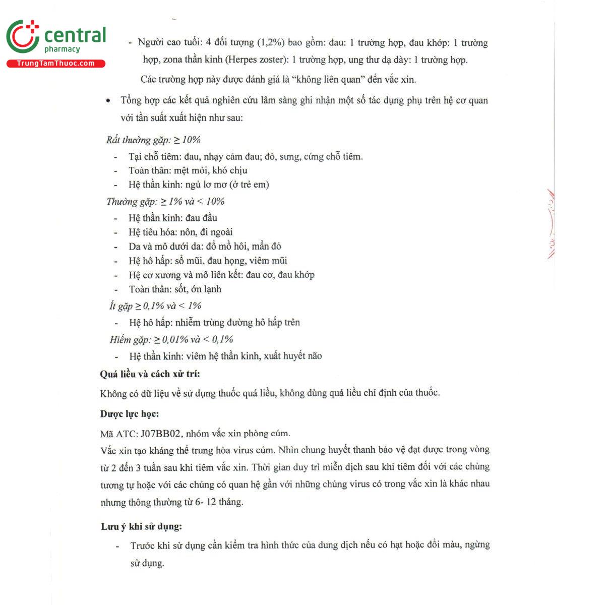 vac xin gcflu quadrivalent pre filled syringe inj 10 S7754