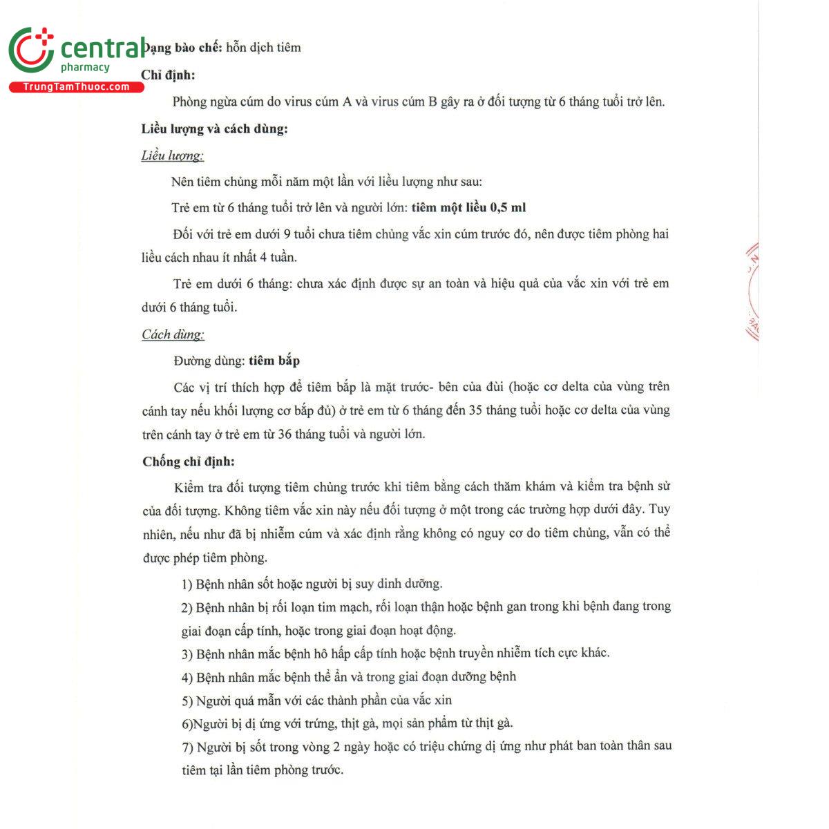 vac xin gcflu quadrivalent pre filled syringe inj 5 O6184