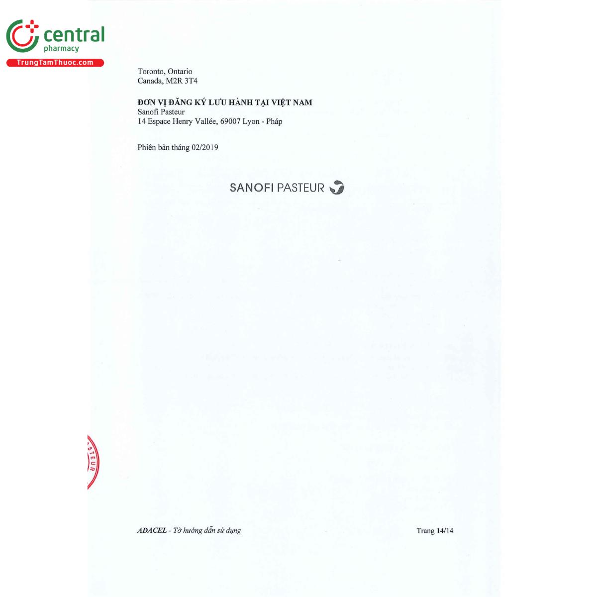 vaccine adacel 19 C1272