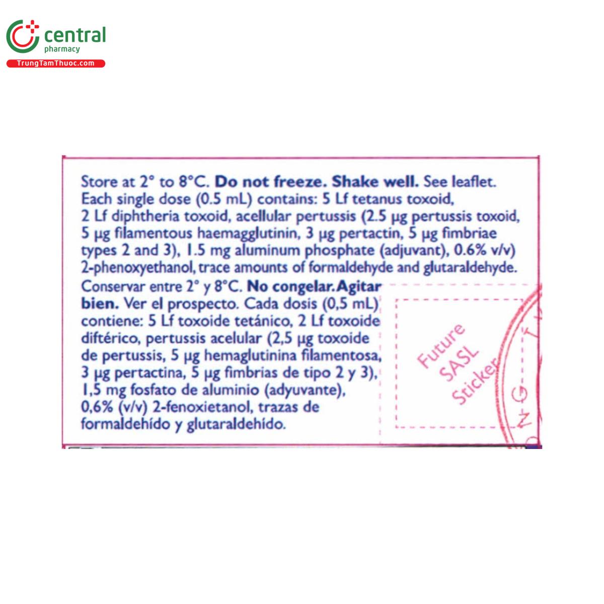 vaccine adacel 2 L4340