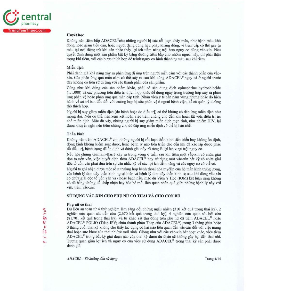 vaccine adacel 9 V8337